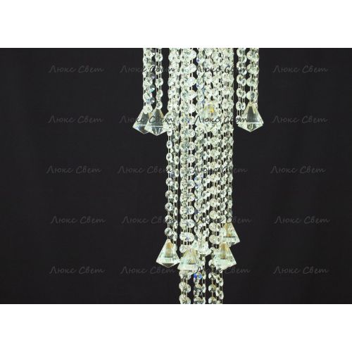 Люстра Капель 5 ламп конус 40 см длинная  в Кирове Гусь Хрустальный