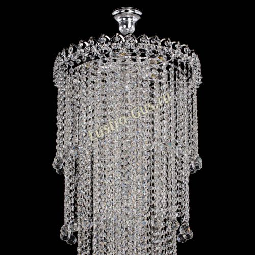 Люстра Капель 5 ламп шар 30 см длинная   в Кирове Гусь Хрустальный