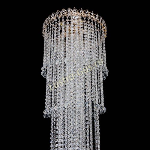 Люстра Капель 5 ламп шар 30 см длинная   в Кирове Гусь Хрустальный