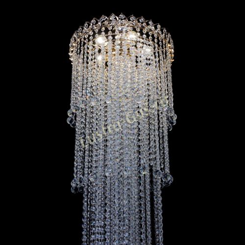 Люстра Капель 5 ламп шар 30 см длинная   в Кирове Гусь Хрустальный