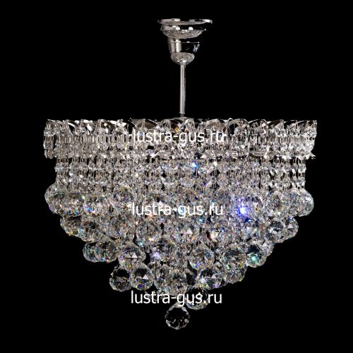 Люстра Капель-лепесток Шар 40 мм с подвесом в Кирове Гусь Хрустальный