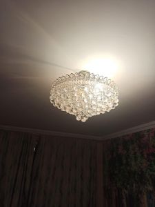 Люстра Капель-лепесток Шар 40 мм с подвесом в Кирове отзыв и фото покупателя