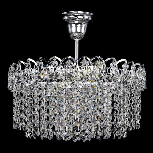 Люстра Капель-лепесток обтикон с подвесом в Кирове Гусь Хрустальный