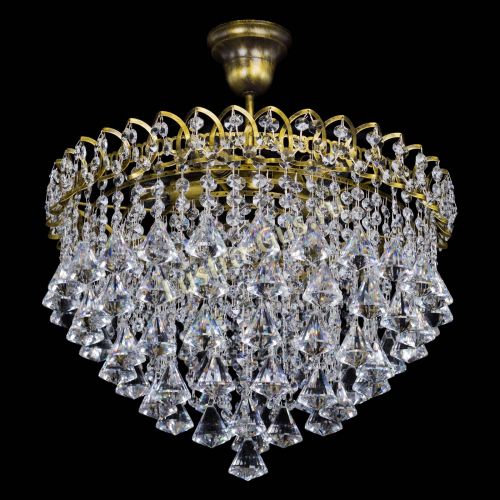 Люстра Капель Пирамида 40 с подвесом под бронзу в Кирове Гусь Хрустальный