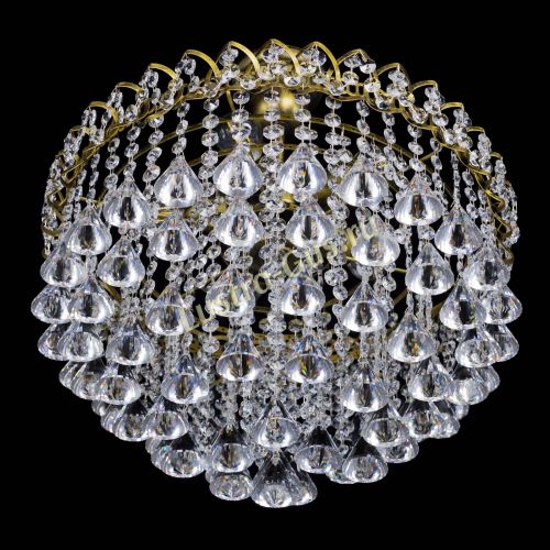 Люстра Капель Пирамида 40 с подвесом под бронзу в Кирове Гусь Хрустальный