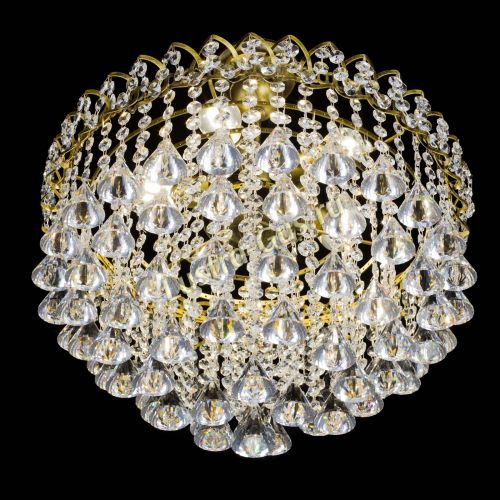 Люстра Капель Пирамида 40 с подвесом под бронзу в Кирове Гусь Хрустальный