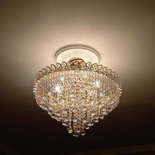 Люстра Капель Пирамида Шар 30 с подвесом в Кирове Гусь Хрустальный