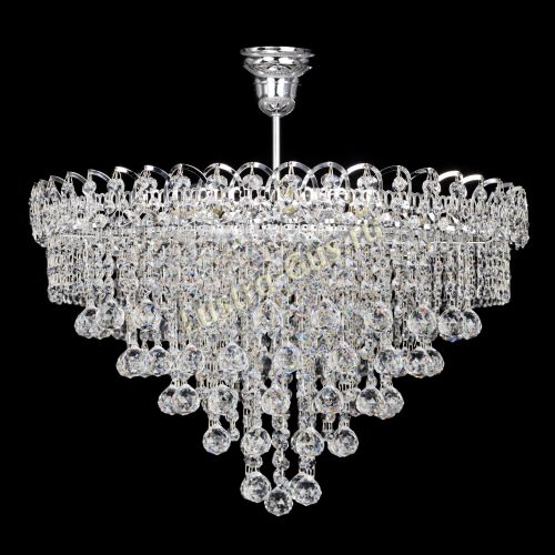 Люстра Капель Пирамида Шар 30 с подвесом в Кирове Гусь Хрустальный