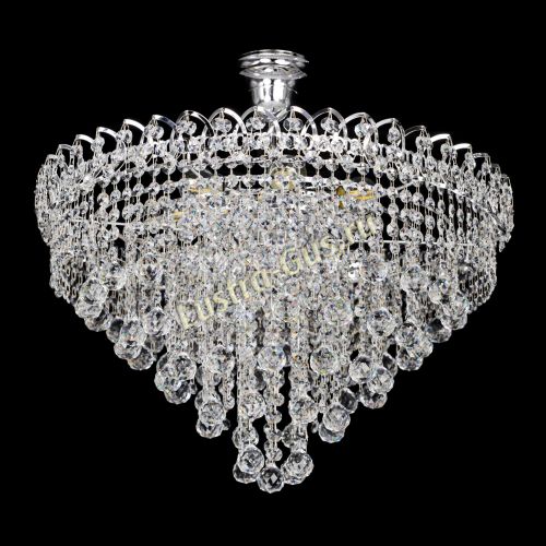 Люстра Капель Пирамида Шар 30 с подвесом в Кирове Гусь Хрустальный