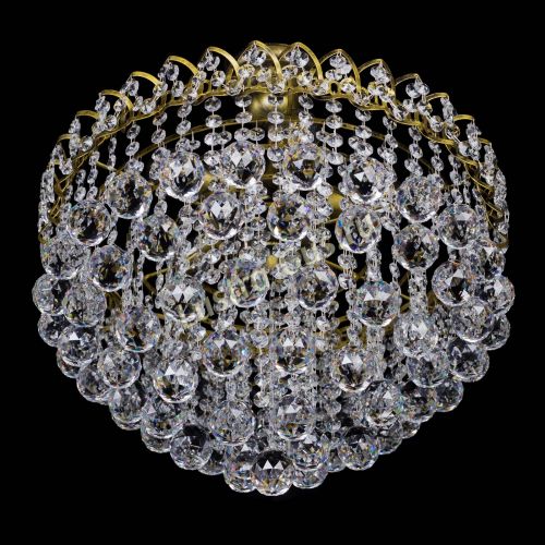 Люстра Капель Пирамида Шар 40 с подвесом под бронзу в Кирове Гусь Хрустальный