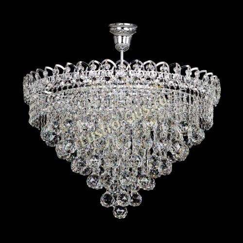 Люстра Капель Пирамида Шар 40 с подвесом в Кирове Гусь Хрустальный