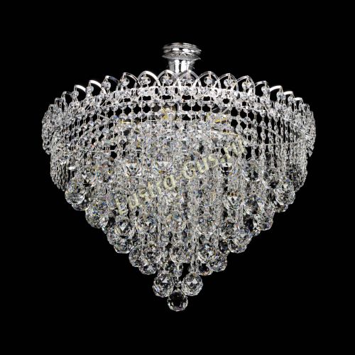 Люстра Капель Пирамида Шар 40 с подвесом в Кирове Гусь Хрустальный