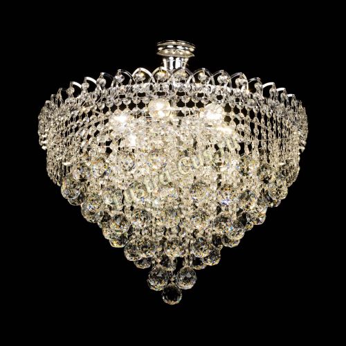 Люстра Капель Пирамида Шар 40 с подвесом в Кирове Гусь Хрустальный