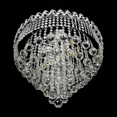 Люстра Капель Пирамида Шар 40 с подвесом в Кирове Гусь Хрустальный