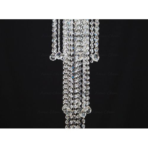 Люстра Капель 5 ламп шар 40 мм длинная в Кирове Гусь Хрустальный