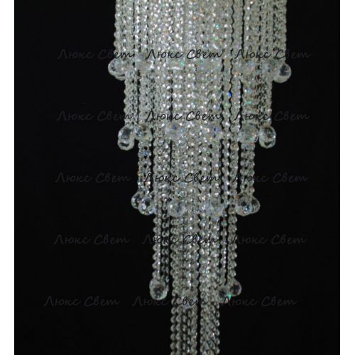 Люстра Капель 5 ламп шар 40 мм длинная в Кирове Гусь Хрустальный