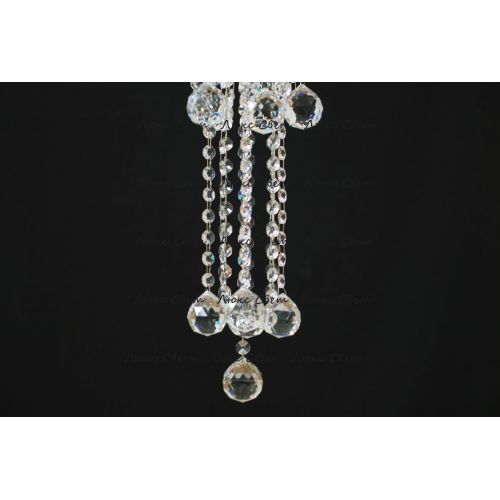 Люстра Капель 5 ламп шар 40 мм длинная в Кирове Гусь Хрустальный