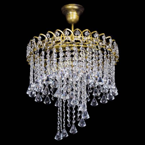 Люстра Капель Водоворот под бронзу конус 30 в Кирове Гусь Хрустальный