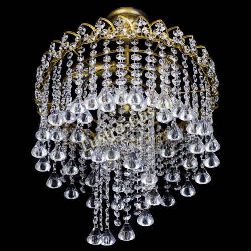 Люстра Капель Водоворот под бронзу конус 30 в Кирове Гусь Хрустальный