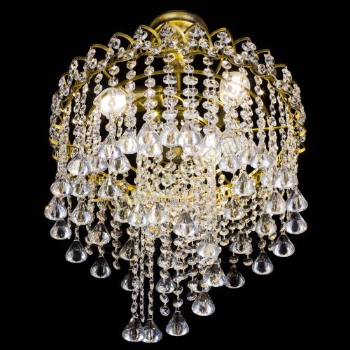 Люстра Капель Водоворот под бронзу конус 30 в Кирове Гусь Хрустальный