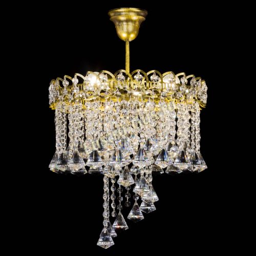 Люстра Капель Водоворот под бронзу конус 40 в Кирове Гусь Хрустальный