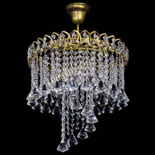 Люстра Капель Водоворот под бронзу конус 40 в Кирове Гусь Хрустальный