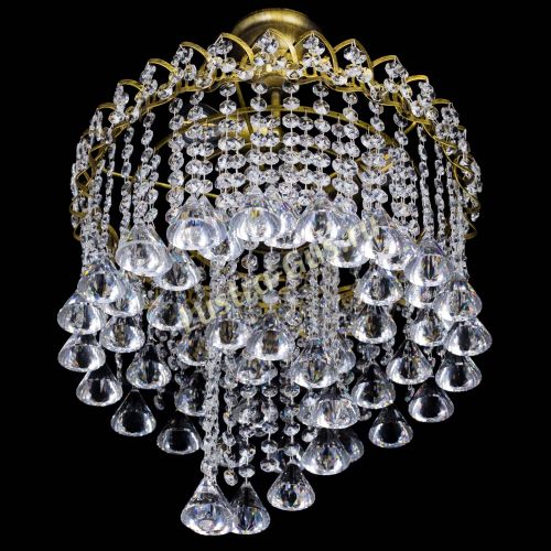 Люстра Капель Водоворот под бронзу конус 40 в Кирове Гусь Хрустальный