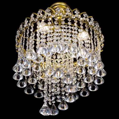 Люстра Капель Водоворот под бронзу конус 40 в Кирове Гусь Хрустальный