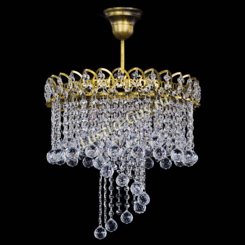 Люстра Капель Водоворот под бронзу шар 30 в Кирове Гусь Хрустальный