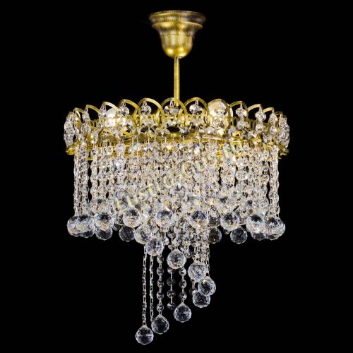 Люстра Капель Водоворот под бронзу шар 30 в Кирове Гусь Хрустальный