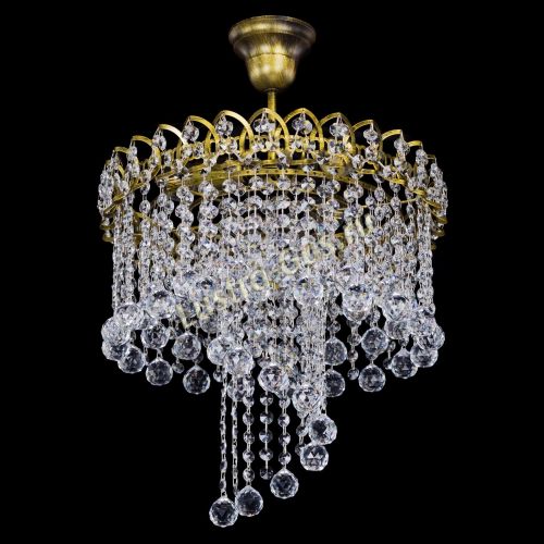 Люстра Капель Водоворот под бронзу шар 30 в Кирове Гусь Хрустальный