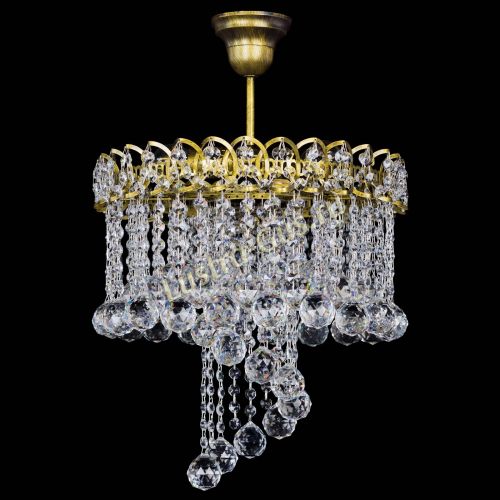 Люстра Капель Водоворот под бронзу шар 40 в Кирове Гусь Хрустальный