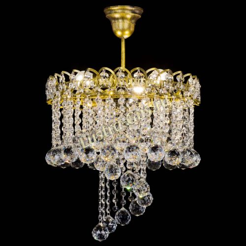 Люстра Капель Водоворот под бронзу шар 40 в Кирове Гусь Хрустальный