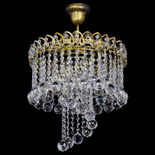 Люстра Капель Водоворот под бронзу шар 40 в Кирове Гусь Хрустальный