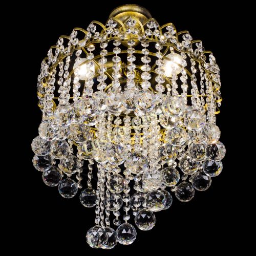 Люстра Капель Водоворот под бронзу шар 40 в Кирове Гусь Хрустальный