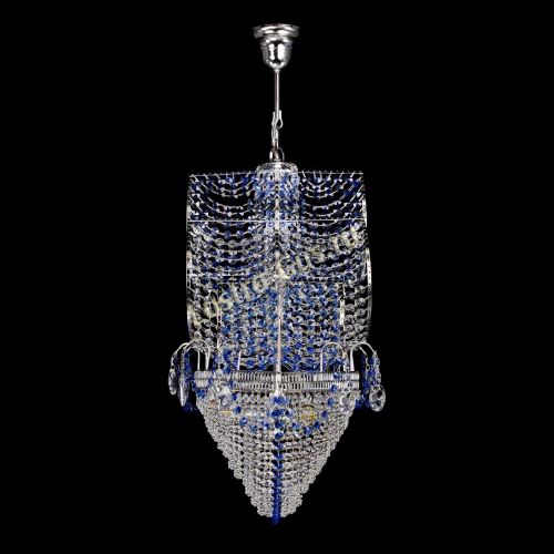 Люстра Каравелла №1 синяя в Кирове Гусь Хрустальный