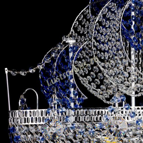 Люстра Каравелла №1 синяя в Кирове Гусь Хрустальный