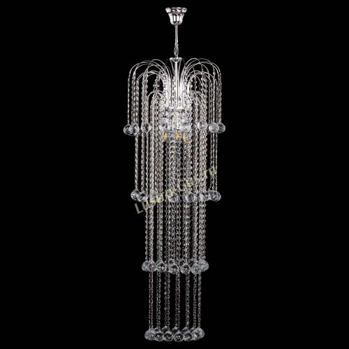 Люстра Каскад длинный в Кирове Гусь Хрустальный