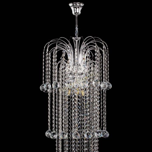 Люстра Каскад длинный в Кирове Гусь Хрустальный