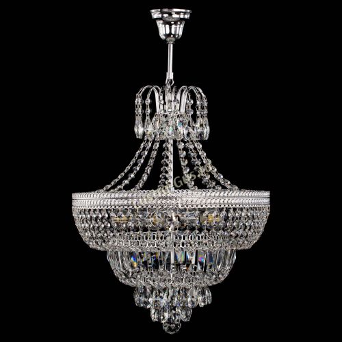 Люстра Каскад Флоренция №5 с подвесом в Кирове Гусь Хрустальный