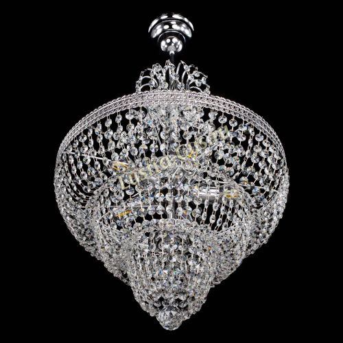 Люстра Каскад Флоренция обтикон №5 с подвесом в Кирове Гусь Хрустальный