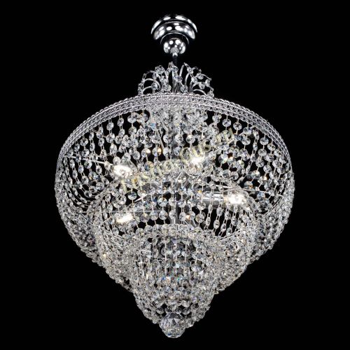 Люстра Каскад Флоренция обтикон №5 с подвесом в Кирове Гусь Хрустальный