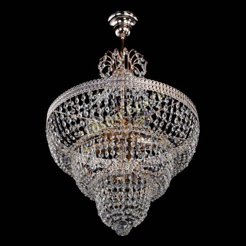 Люстра Каскад Флоренция обтикон №5 с подвесом в Кирове Гусь Хрустальный