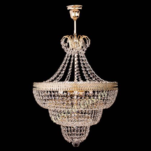 Люстра Каскад Флоренция обтикон №5 с подвесом в Кирове Гусь Хрустальный