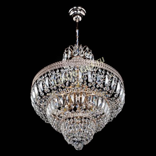 Люстра Каскад Флоренция обтикон №5 удлиненная в Кирове Гусь Хрустальный