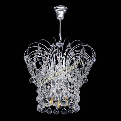 Люстра Каскад Шар №3 в Кирове Гусь Хрустальный