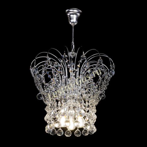 Люстра Каскад Шар №3 в Кирове Гусь Хрустальный