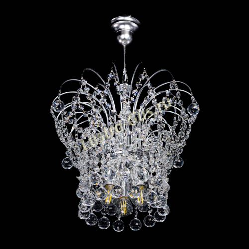 Люстра Каскад Шар №3 в Кирове Гусь Хрустальный