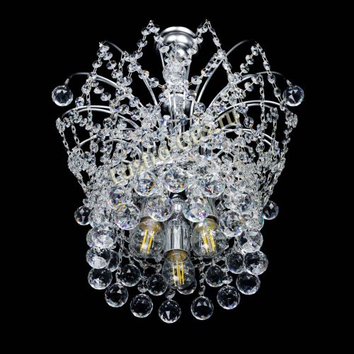 Люстра Каскад Шар №3 в Кирове Гусь Хрустальный