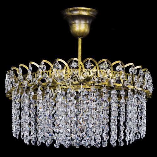 Люстра Хрустальная капель №3 под бронзу в Кирове Гусь Хрустальный